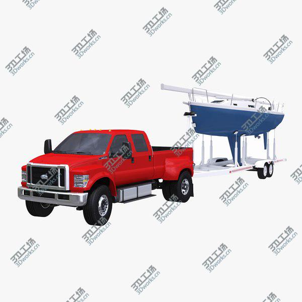 images/goods_img/20210312/3D 2019 Ford F-650 and Generic Sailboat Trailer/1.jpg